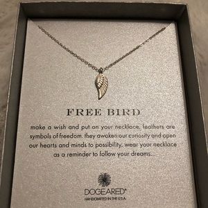 Dogeared “Freebird” silver necklace
